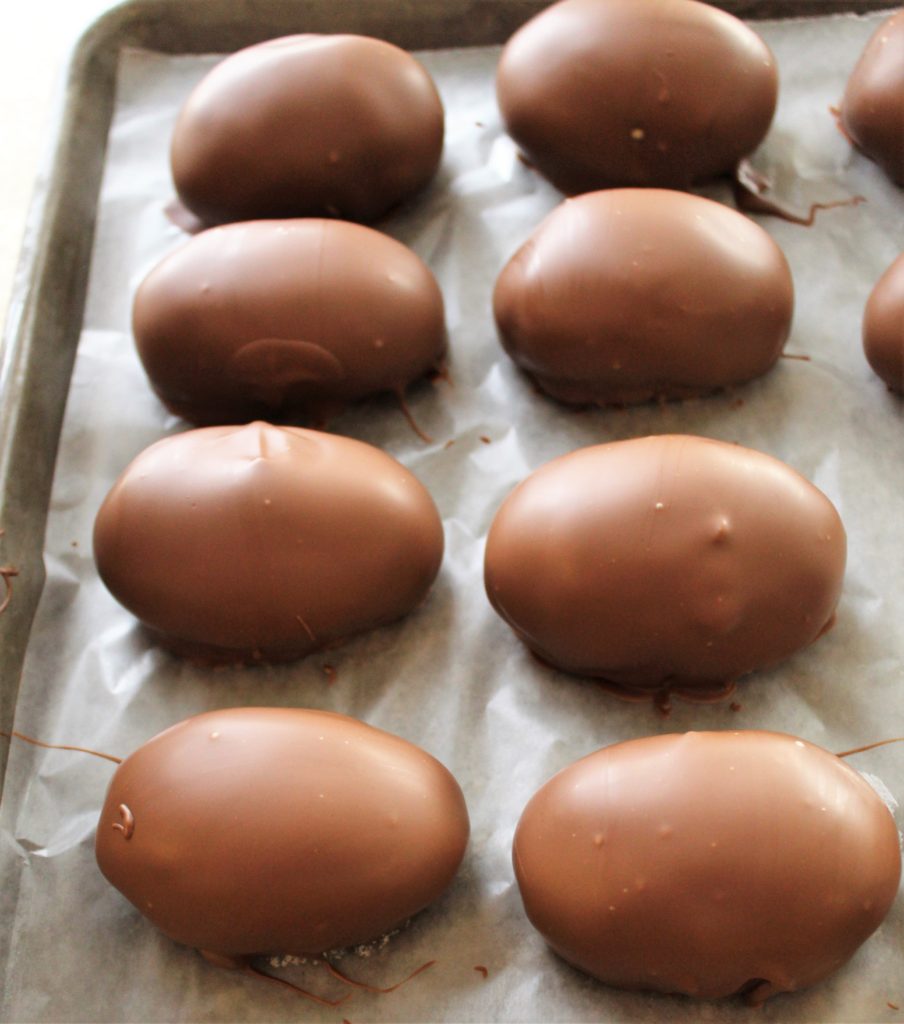 chocolate dipped easter eggs