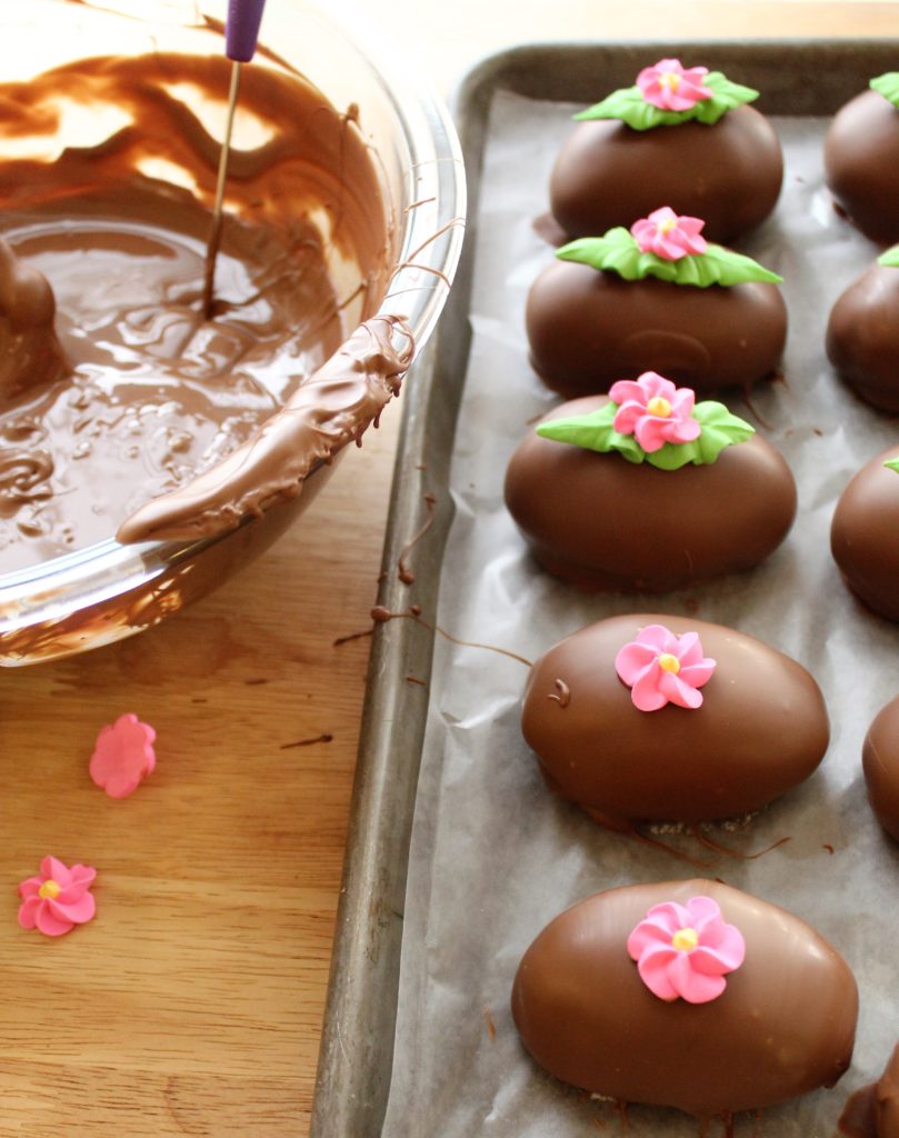 chocolate dipped easter eggs