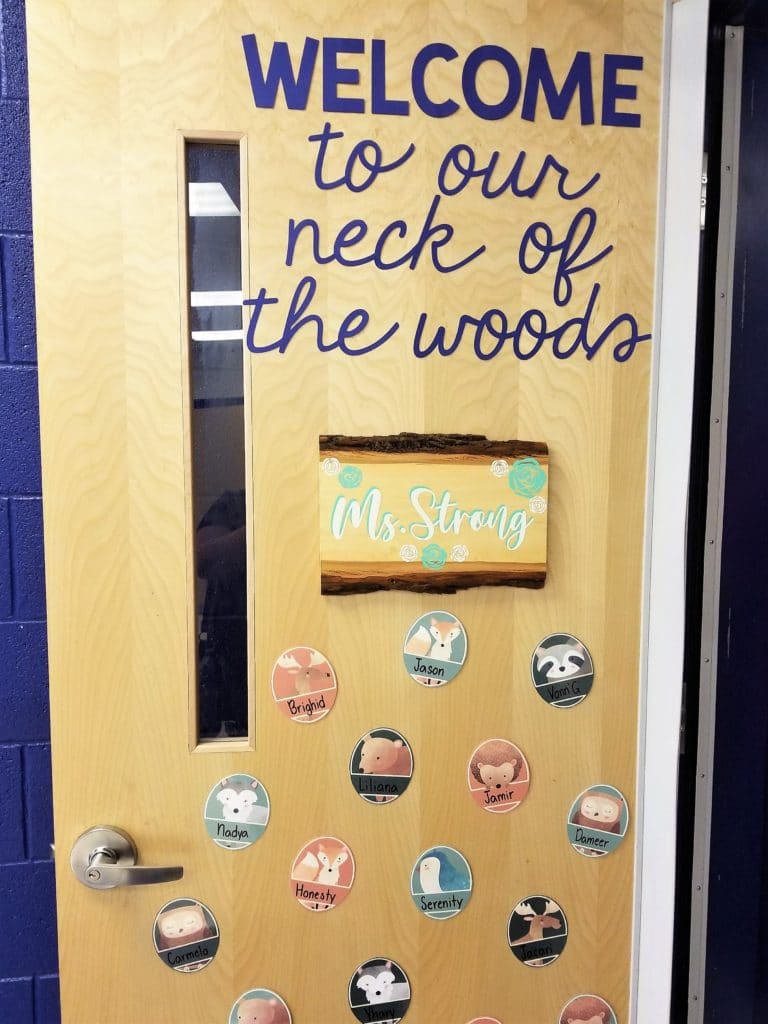 sissy's classroom door