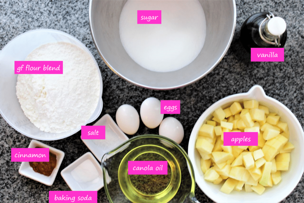 ingredients needed for apple cake