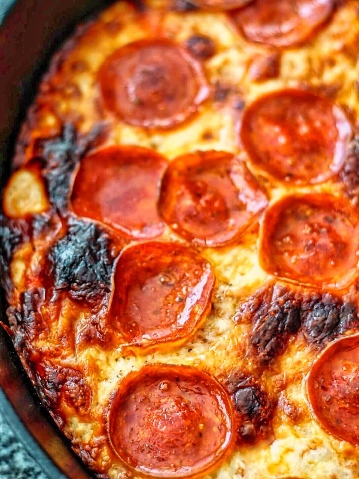 Easy Cast Iron Pizza - Feeding Your Fam