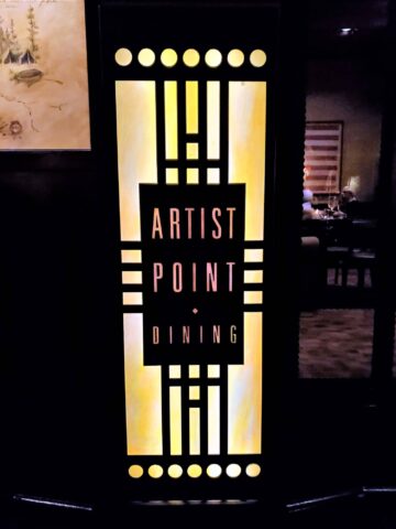 artist point sign at Wilderness Lodge