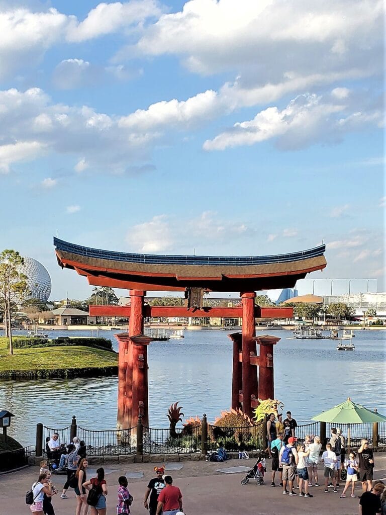 japanese torii gate at epcot