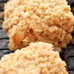 gluten free peanut squares on wire rack