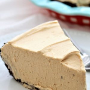 slice of gluten free peanut butter pie