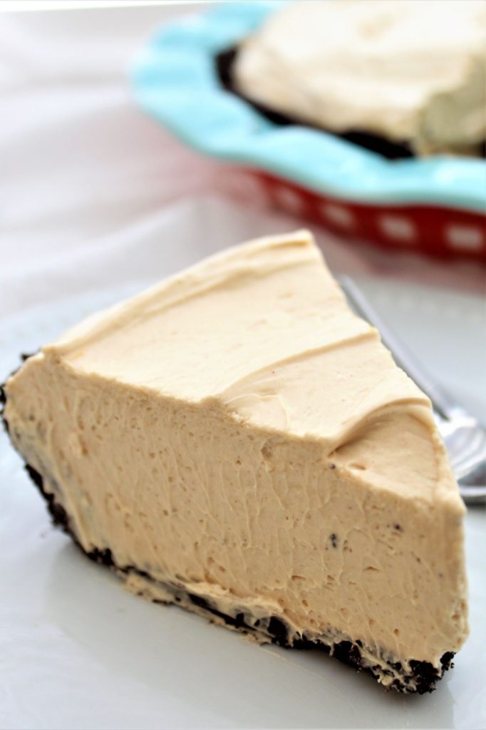 slice of gluten free peanut butter pie