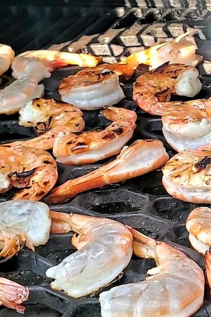 shrimp on the grill