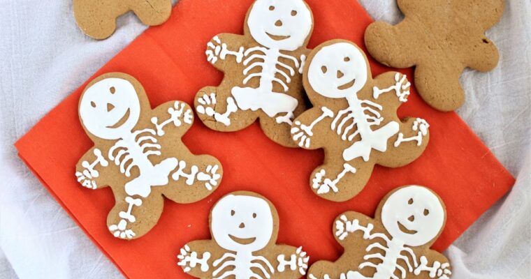Gluten Free Gingerbread Skeletons
