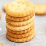 stacked gluten free ritz style crackers